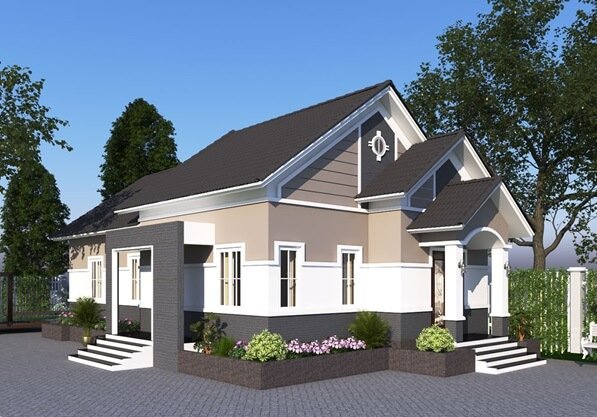 Nhà vườn 1 lầu 2 mặt tiền .