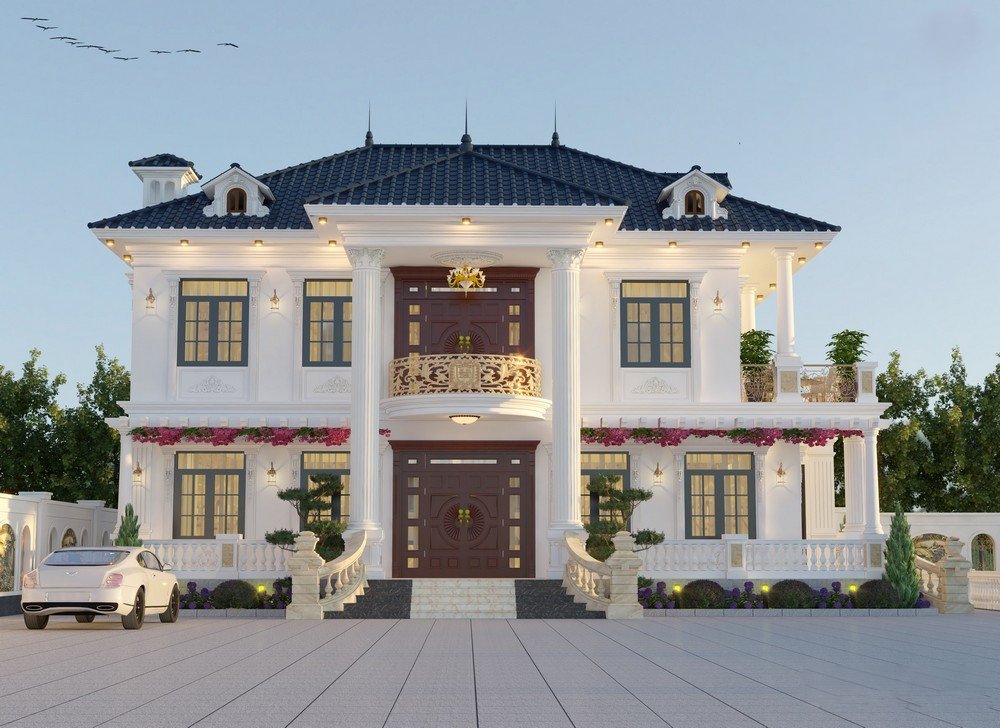 Thông tin công trình biệt thự 2 tầng mái thái nhật