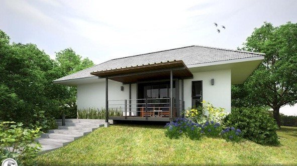 Mẫu nhà vườn cấp 4 đơn giản mà tinh tế