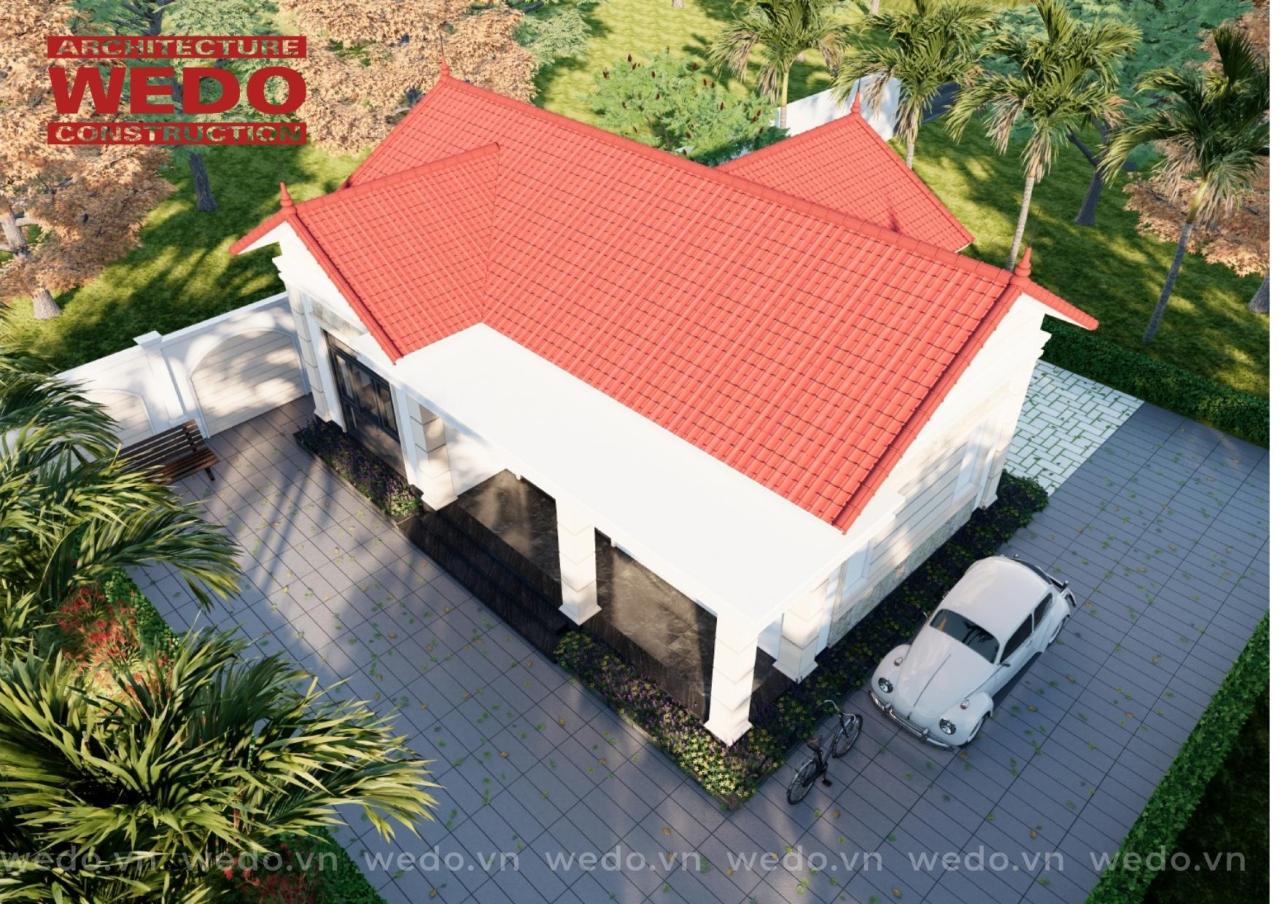 Nhà vườn 1 tầng 1 phòng ngủ