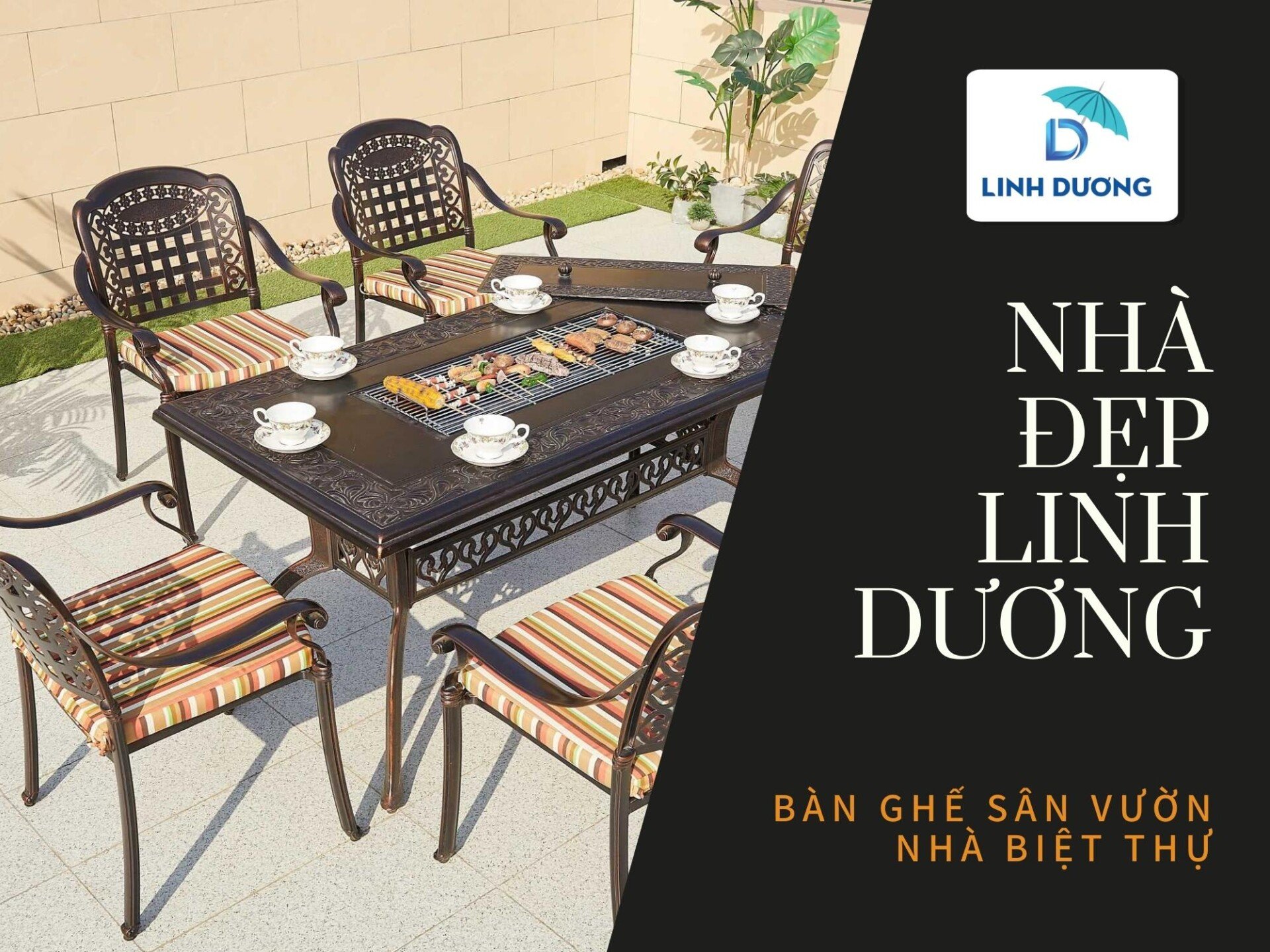 Mẫu Bàn Ghế Sân Vườn Cho Biệt Thự